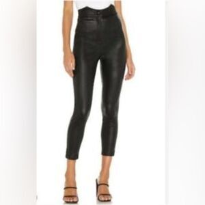 #157 RETROFETE High Waist Vegan Leather Pants